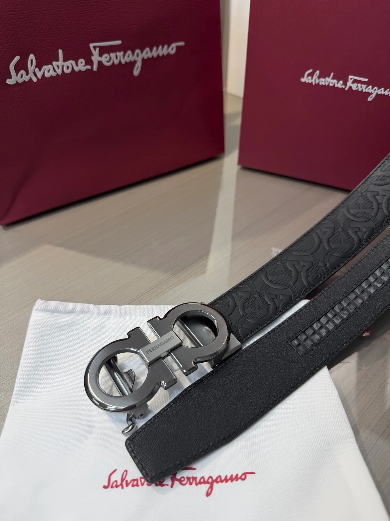 Ferragamo Belt in Black · view 6