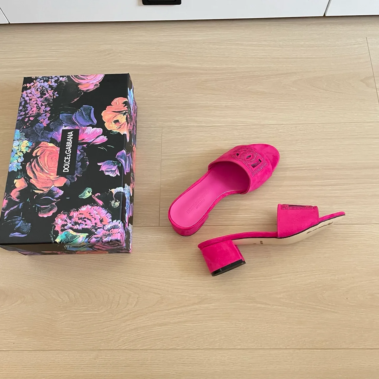 Dolce & Gabbana Sheepskin Mules in Pink · view 6