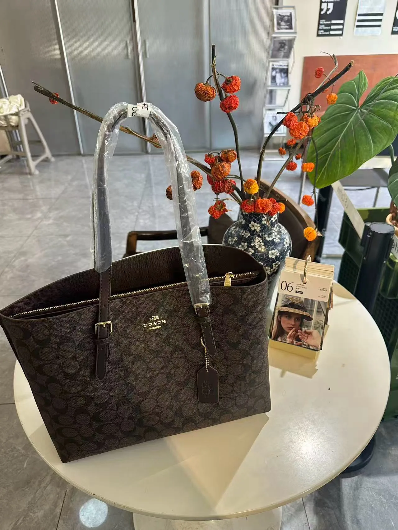 Coach Signature tote in Brown / Beige · view 6