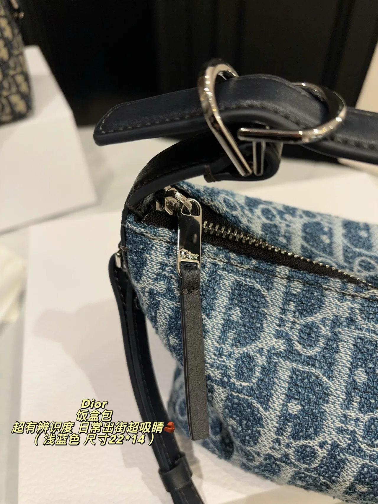 Dior Canvas Hobo Bag in Blue · view 7