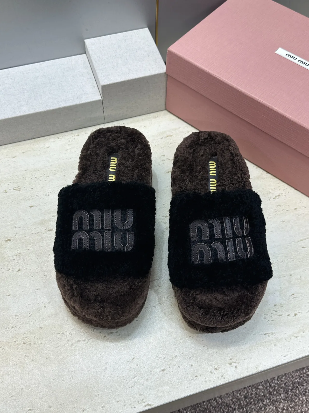 Miu Miu Slippers in Brown · view 2