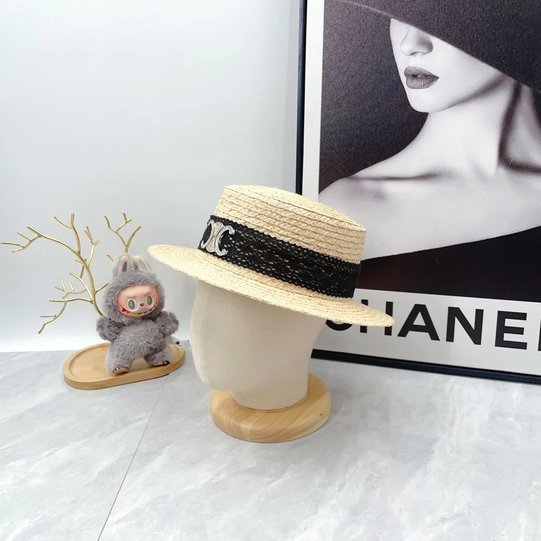 Celine Boater Hat in Beige · view 4