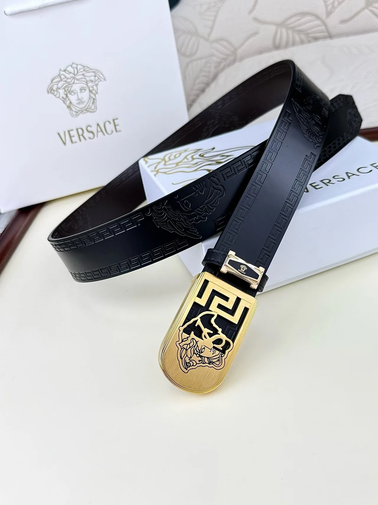 Versace Belt in Black · view 7