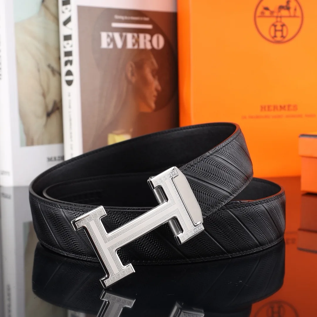 Hermes H Automatic Belt in Black · view 1