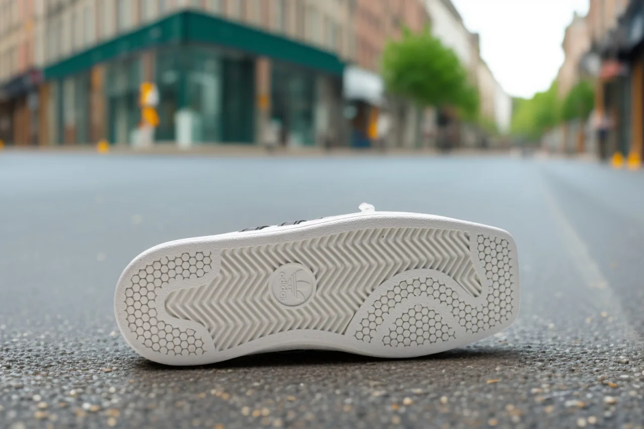 Adidas Striped Sneakers in White · view 6