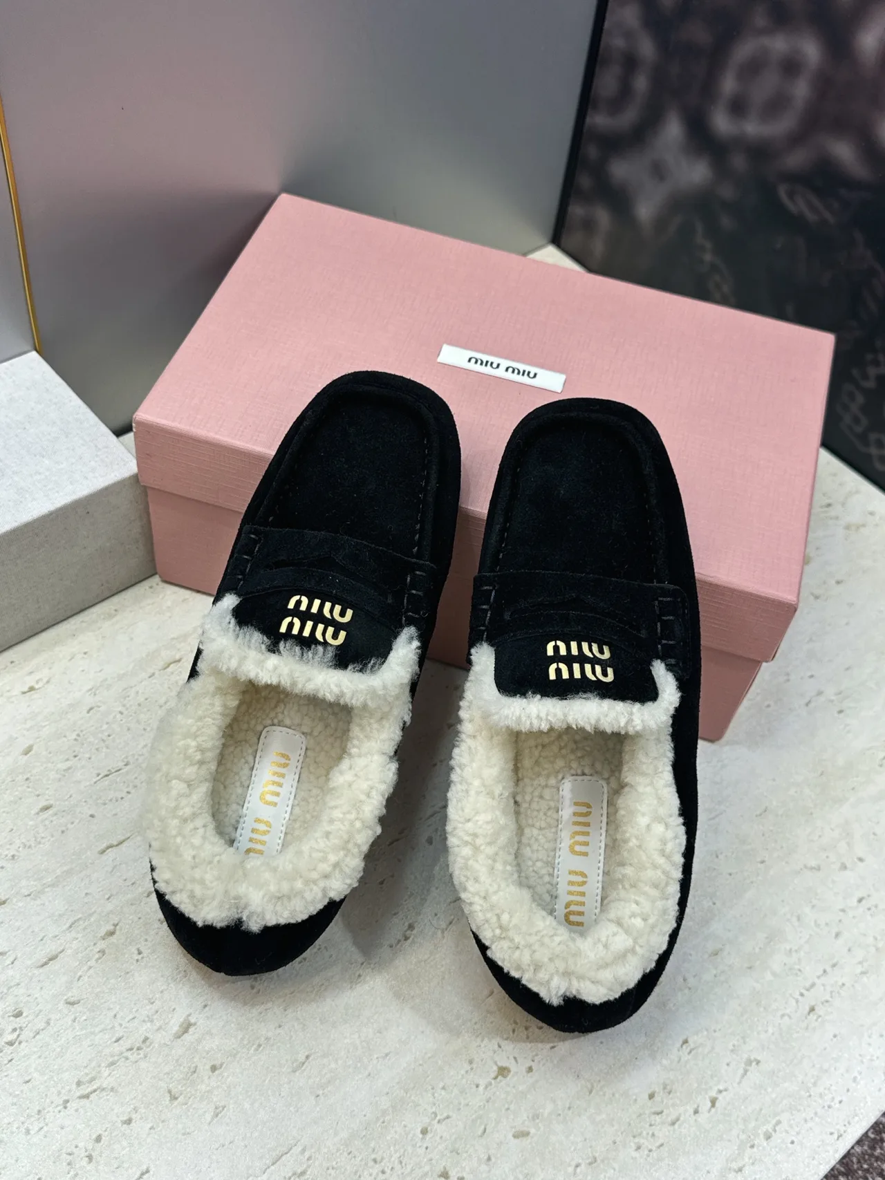 Miu Miu Slippers in Black · view 4