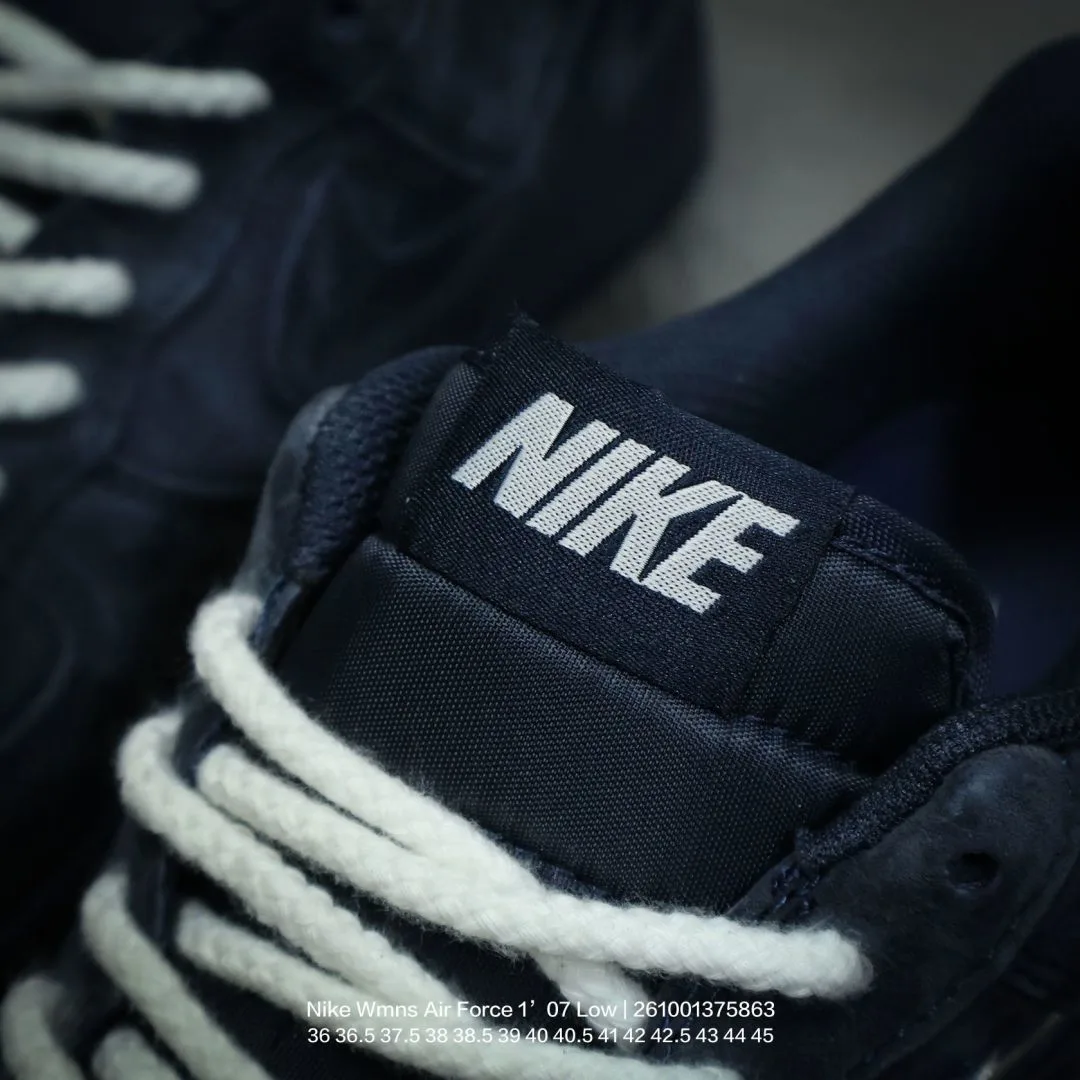 Nike Suede-Look Low-Top Sneakers in Blue · view 8
