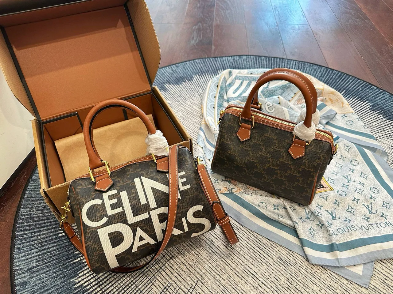 Celine Boston Bag in Brown · view 7