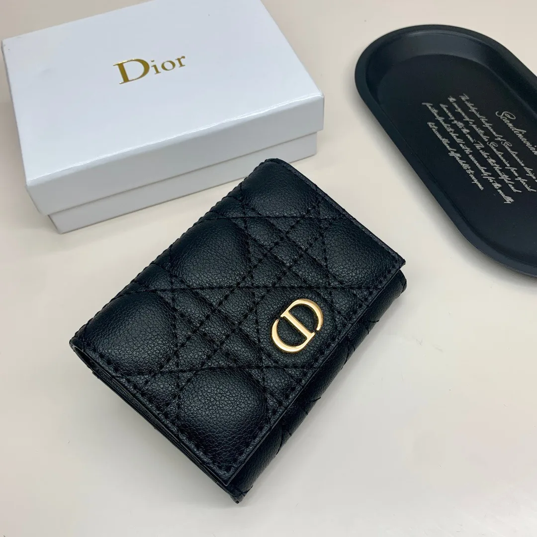 Dior Flap Wallet in Black · view 3