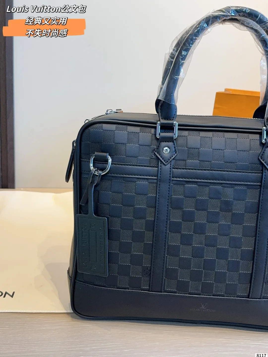 Louis Vuitton Briefcase in Blue · view 5