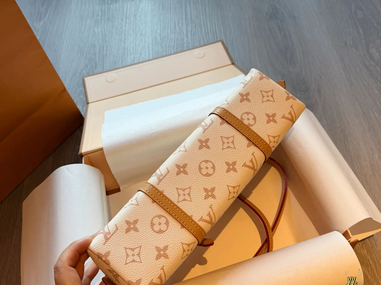 Louis Vuitton Monogram Top-Handle Bag in Beige · view 8