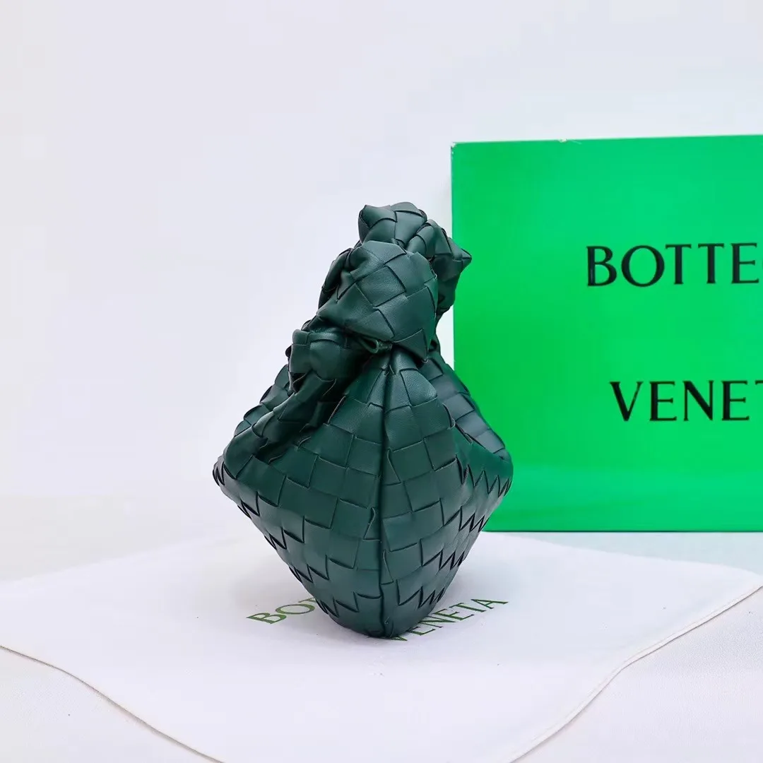 Bottega Veneta Sheepskin Woven Hobo Bag in Green · view 3