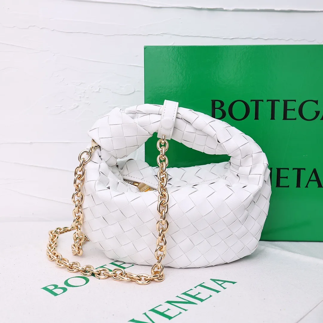 Bottega Veneta Woven Hobo Bag in White · view 1