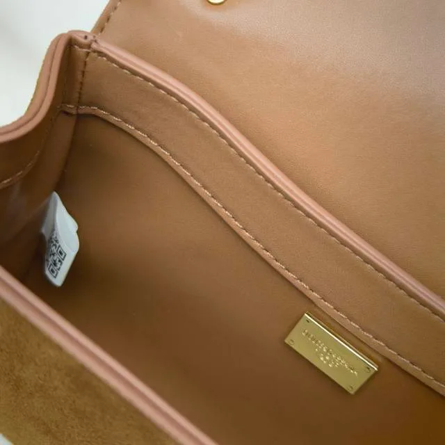 Dolce & Gabbana Cowhide Chain Clutch in Tan · view 8