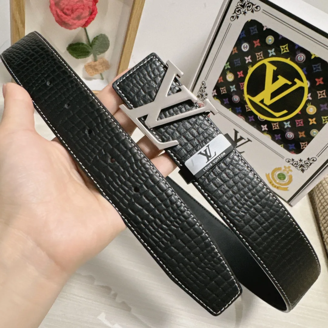 Louis Vuitton Cowhide Belt in Black · view 3