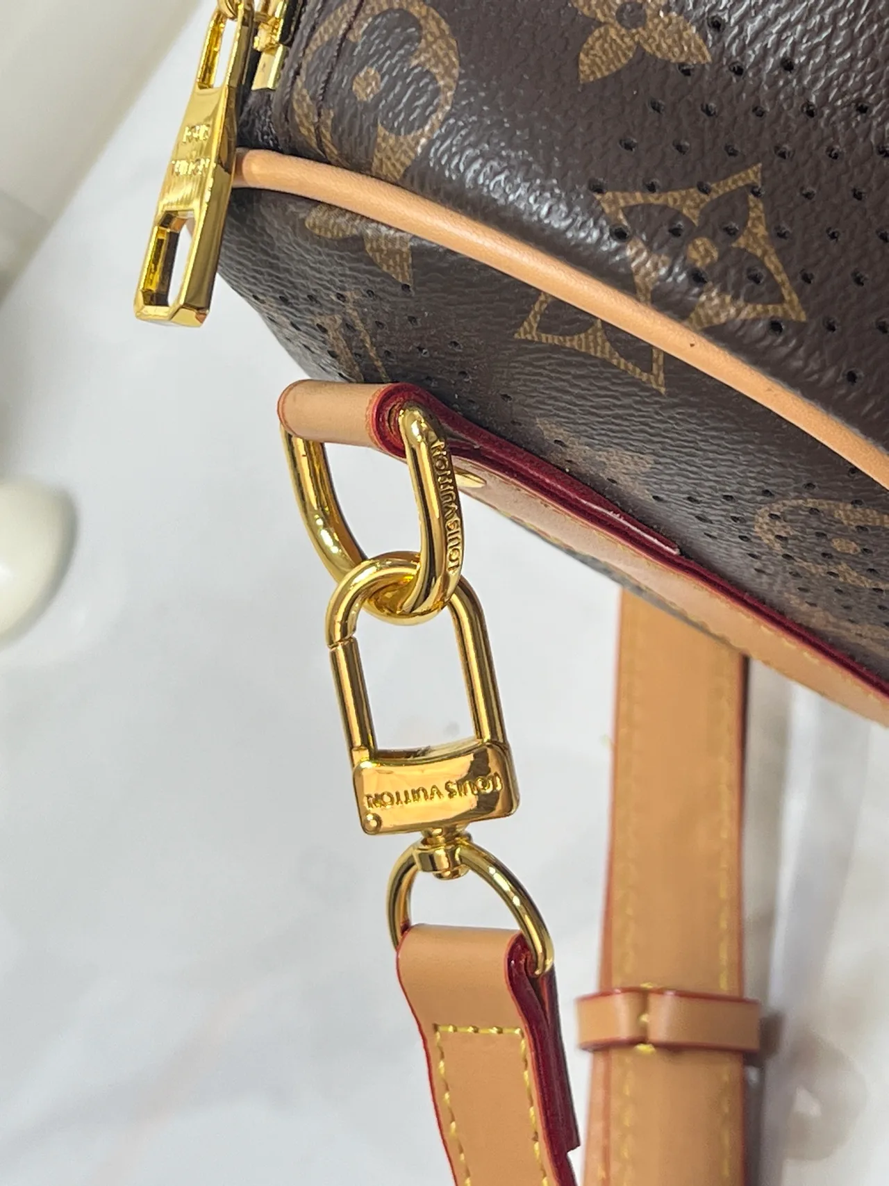 Louis Vuitton Canvas Barrel Bag in Brown · view 7