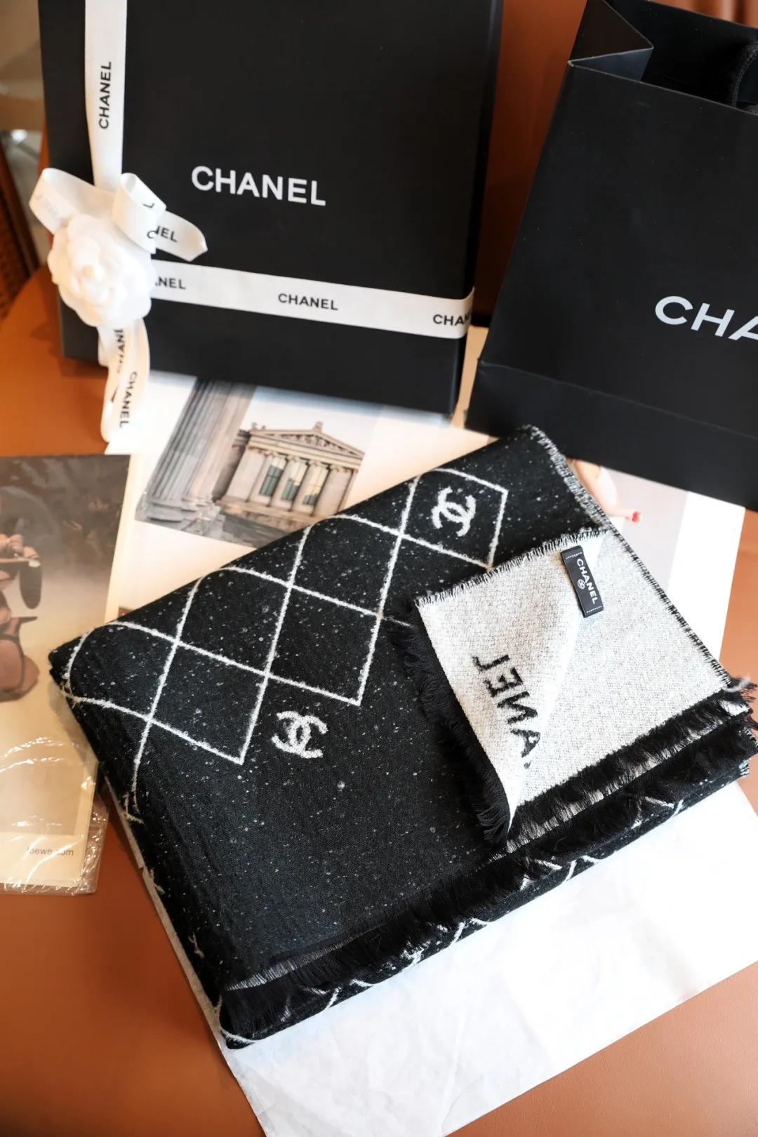 Chanel Scarf in Black · view 2