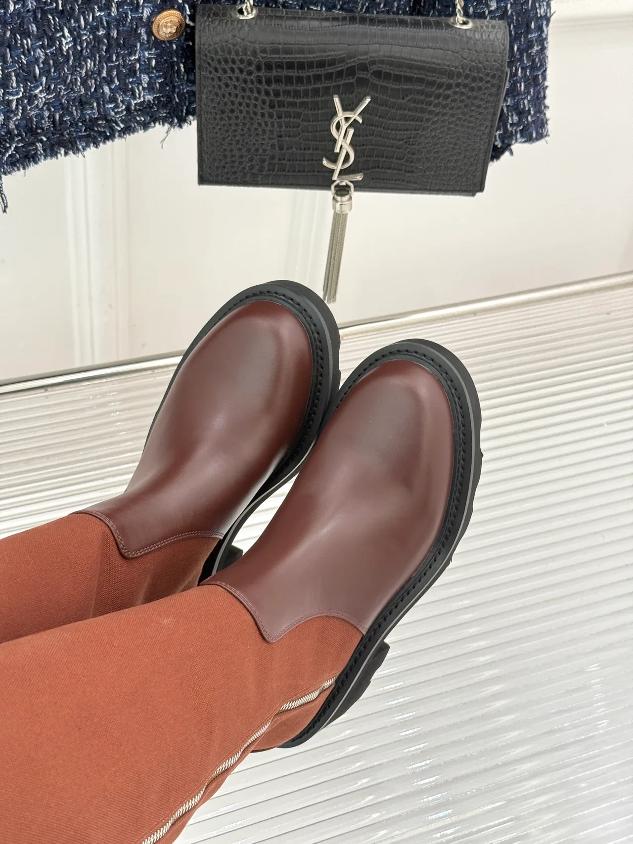 Louis Vuitton Ankle Boots in Brown · view 7