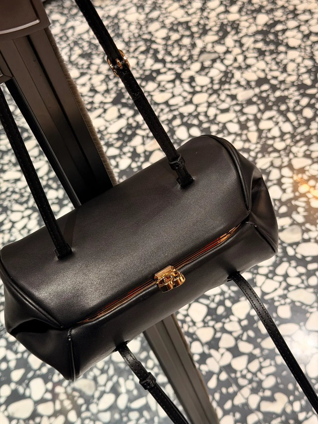 Chanel Cylindrical Frame Bag in Black · view 4
