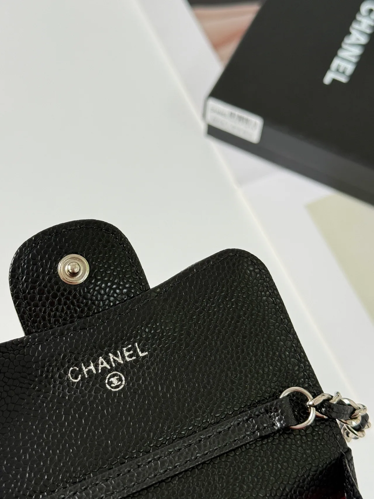 Chanel Quilted Wallet in Black · view 4