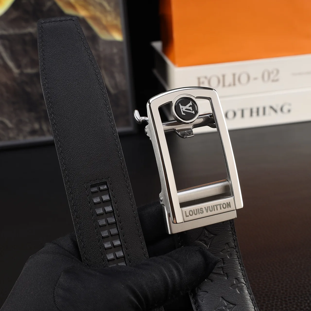 Louis Vuitton Automatic Belt in Black · view 6