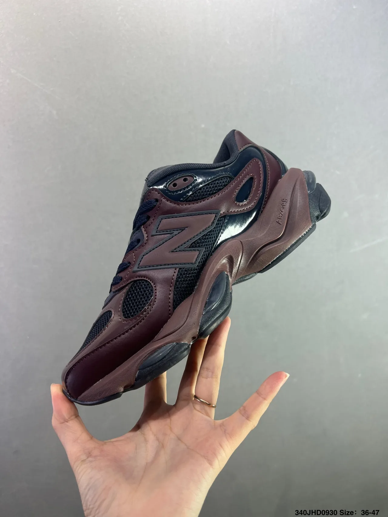 New Balance Chunky Mesh Sneakers in Red · view 3