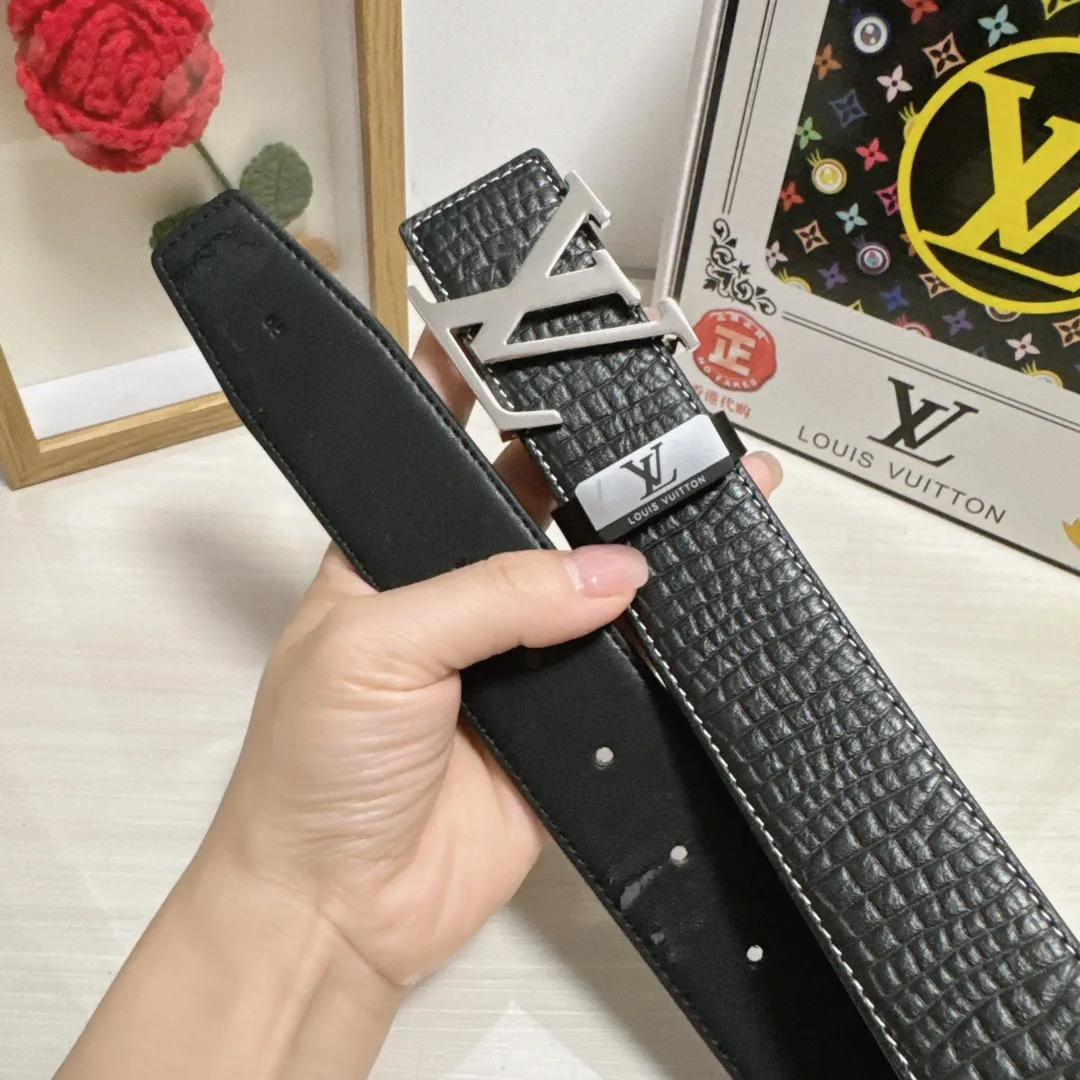 Louis Vuitton Cowhide Belt in Black · view 8