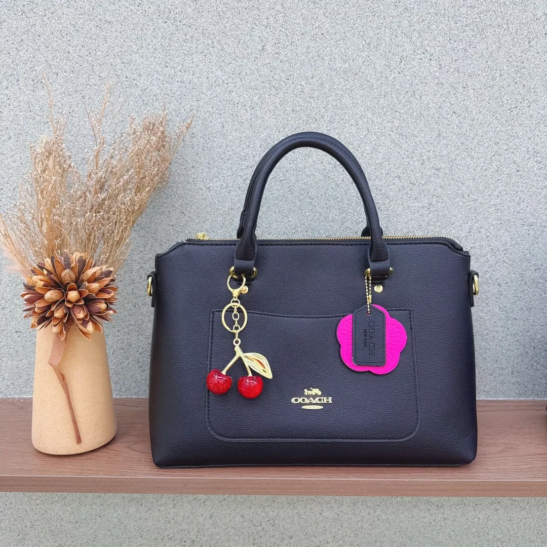 Coach Top-handle satchel in Blue & Beige & Grey & Brown · view 1