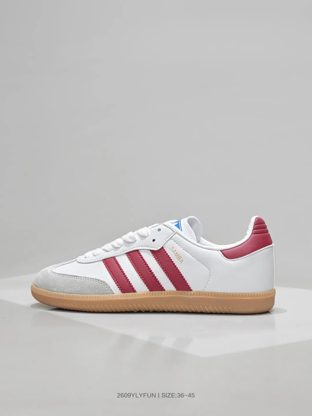 Adidas Samba low-top sneakers in Black & White & Blue & Cream & Burgundy · view 5