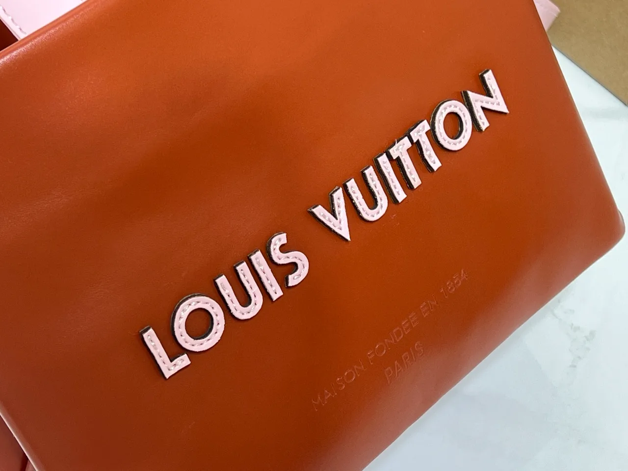 Louis Vuitton Cowhide Tote in Brown · view 6