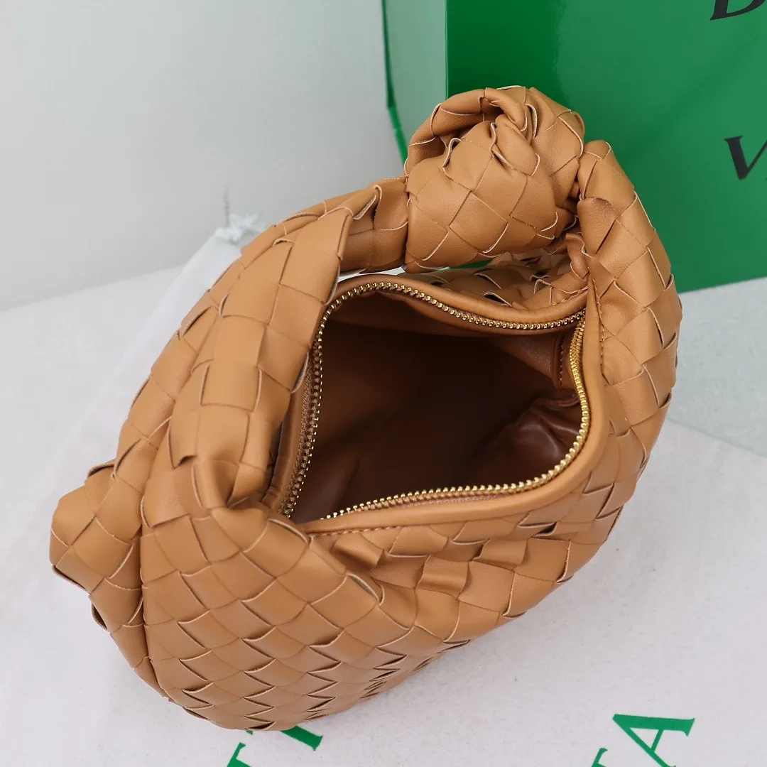 Bottega Veneta Sheepskin Woven Hobo Bag in Tan · view 8