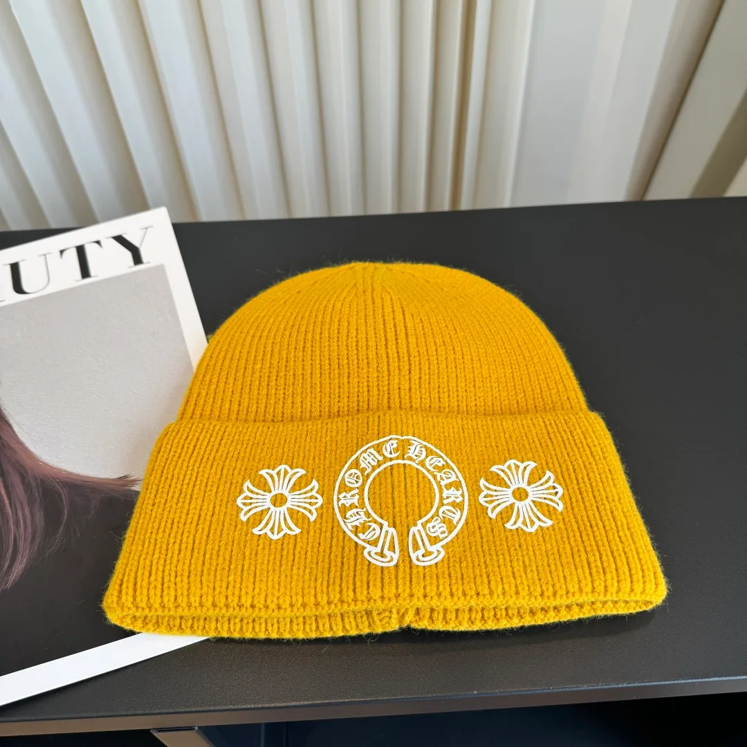 Chrome Hearts Beanie in Yellow · view 5
