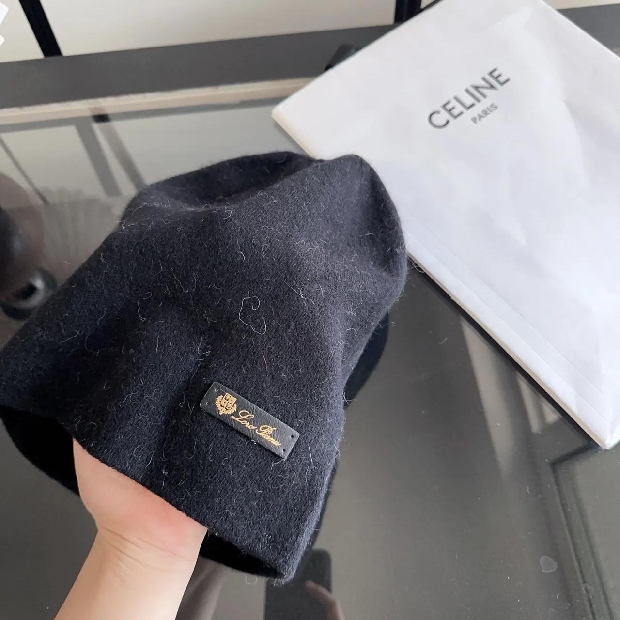 Celine Beanie in Black · view 7
