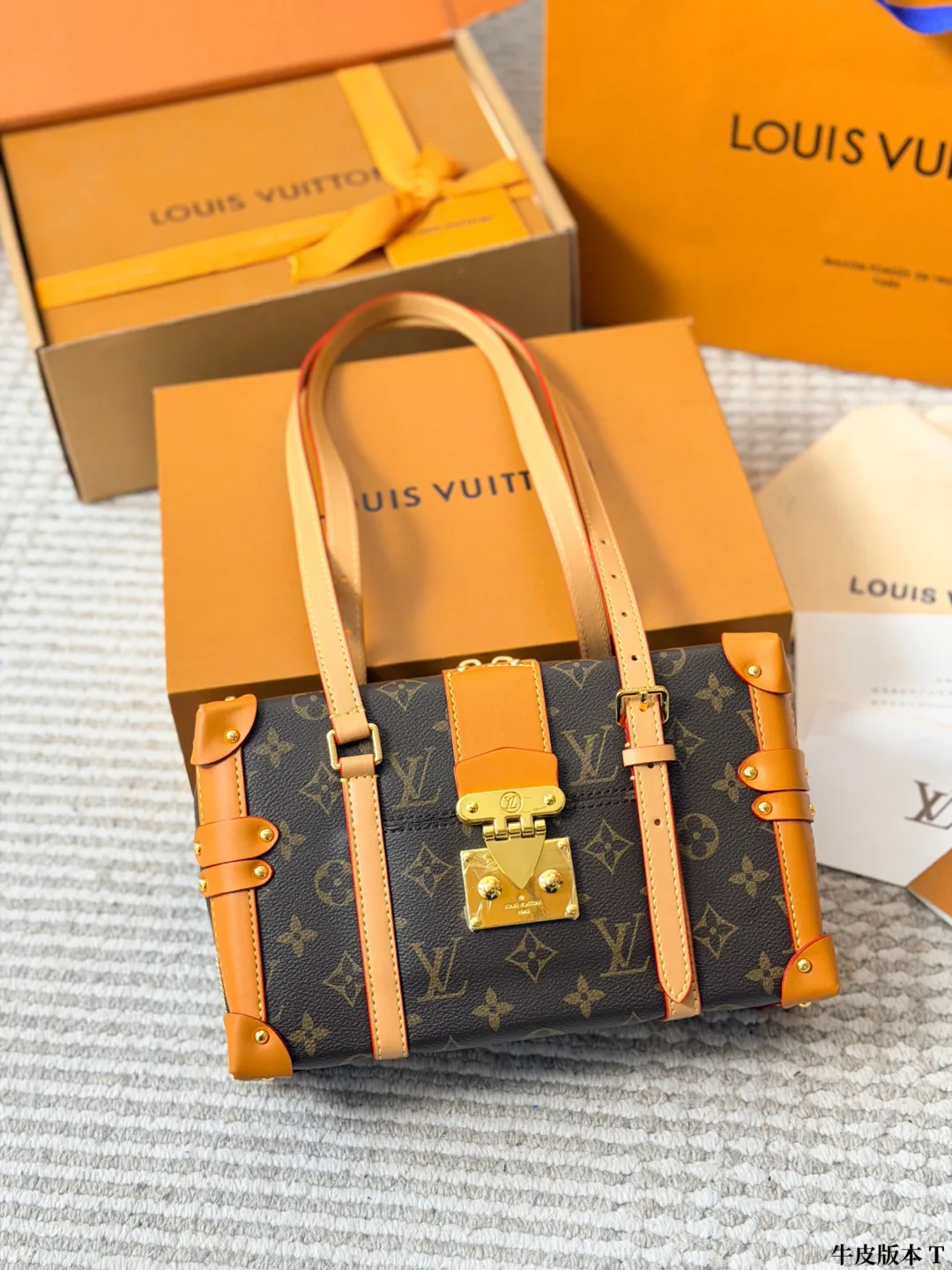 Louis Vuitton Cowhide Canvas Monogram Crossbody Bag in Brown · view 2
