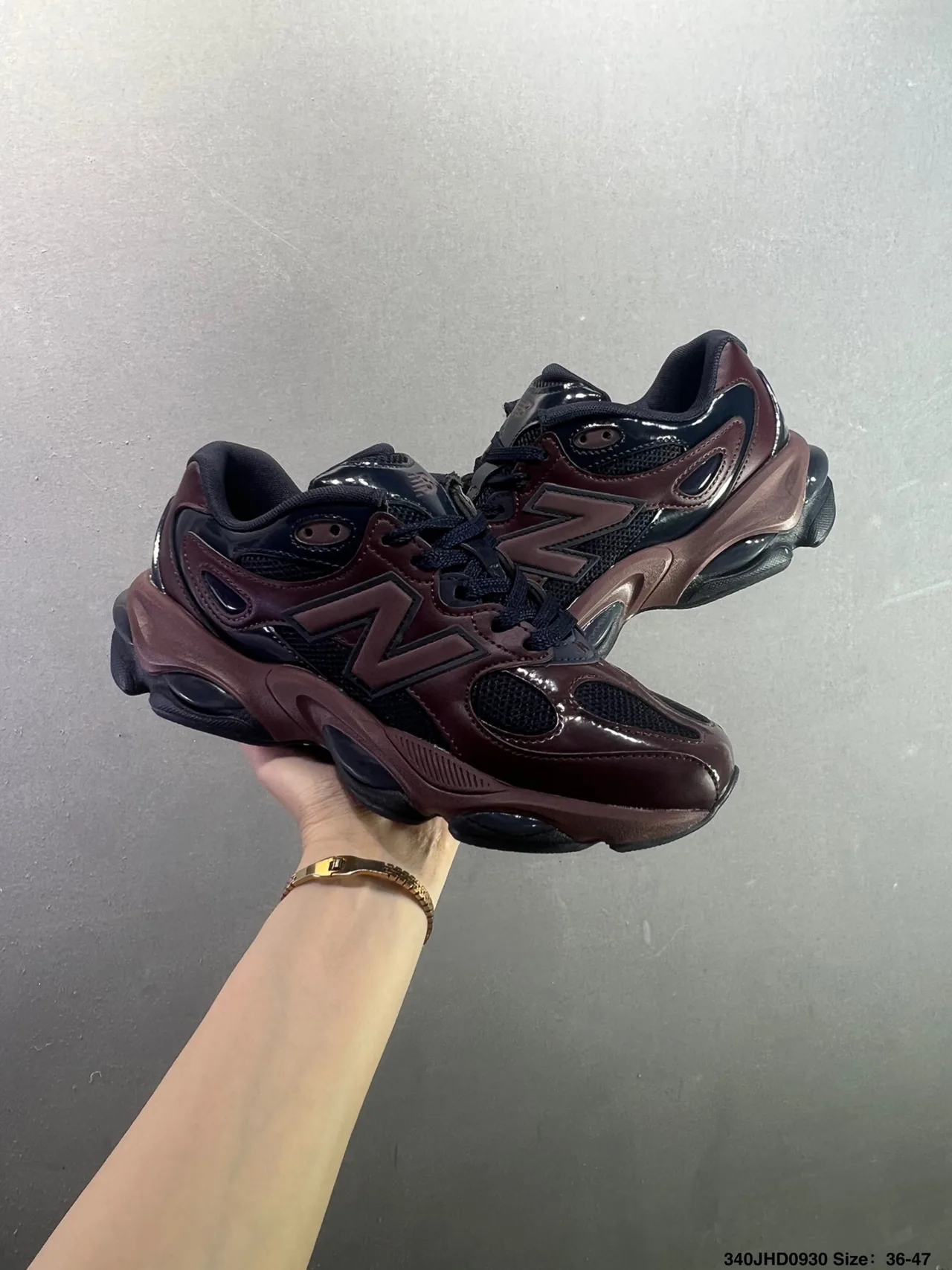 New Balance Chunky Mesh Sneakers in Red · view 6