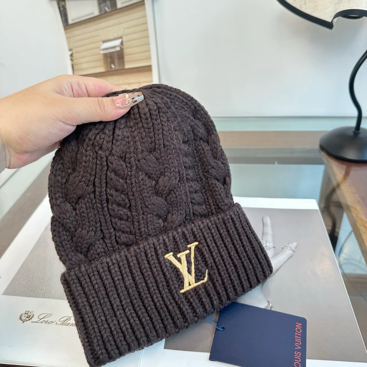 Louis Vuitton Beanie in Brown · view 6