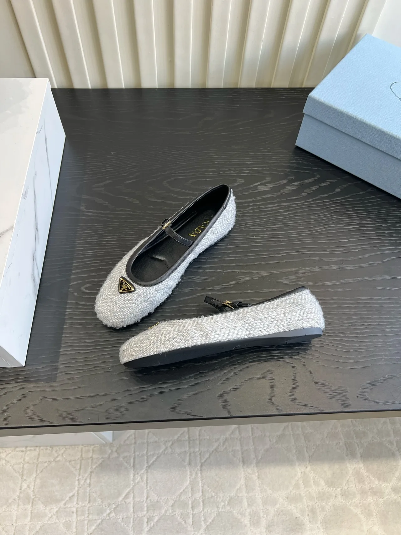 Prada Flats in Grey · view 5