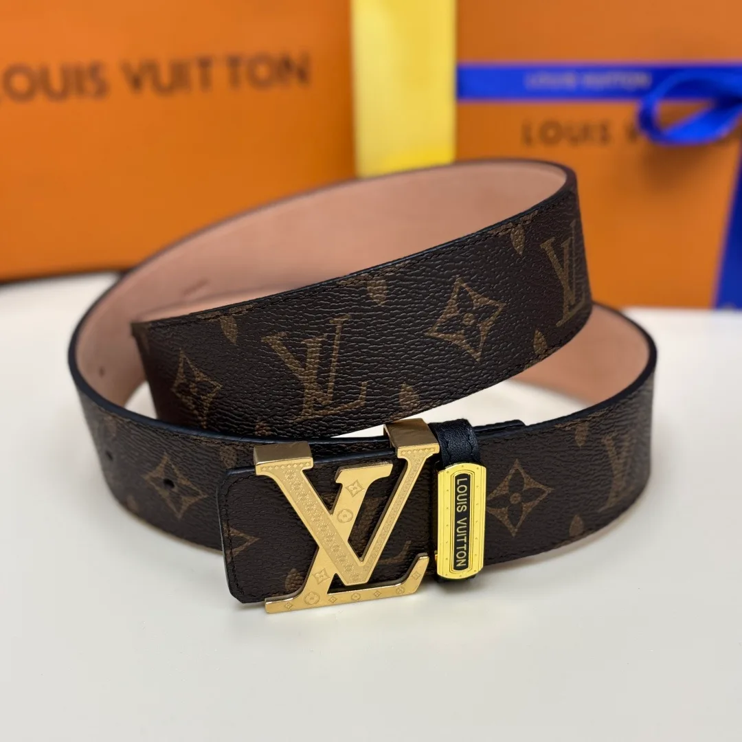 Louis Vuitton LV Monogram Belt in Brown · view 8