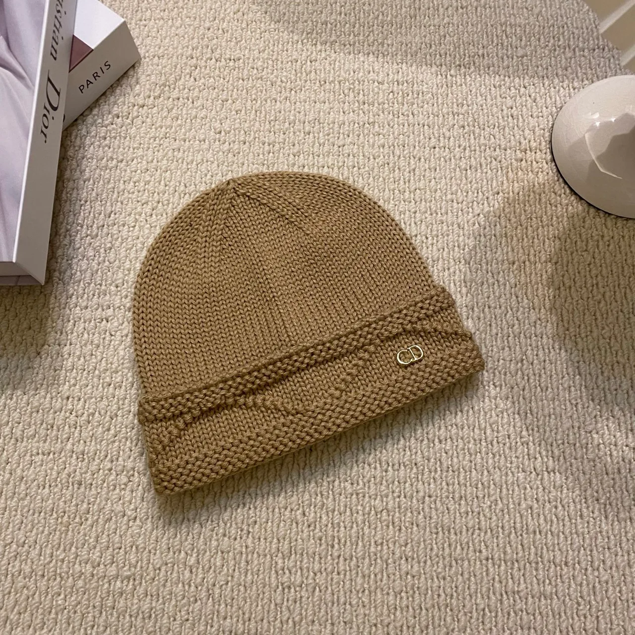 Dior Beanie in Black & White & Grey & Brown & Pink & Blue · view 4