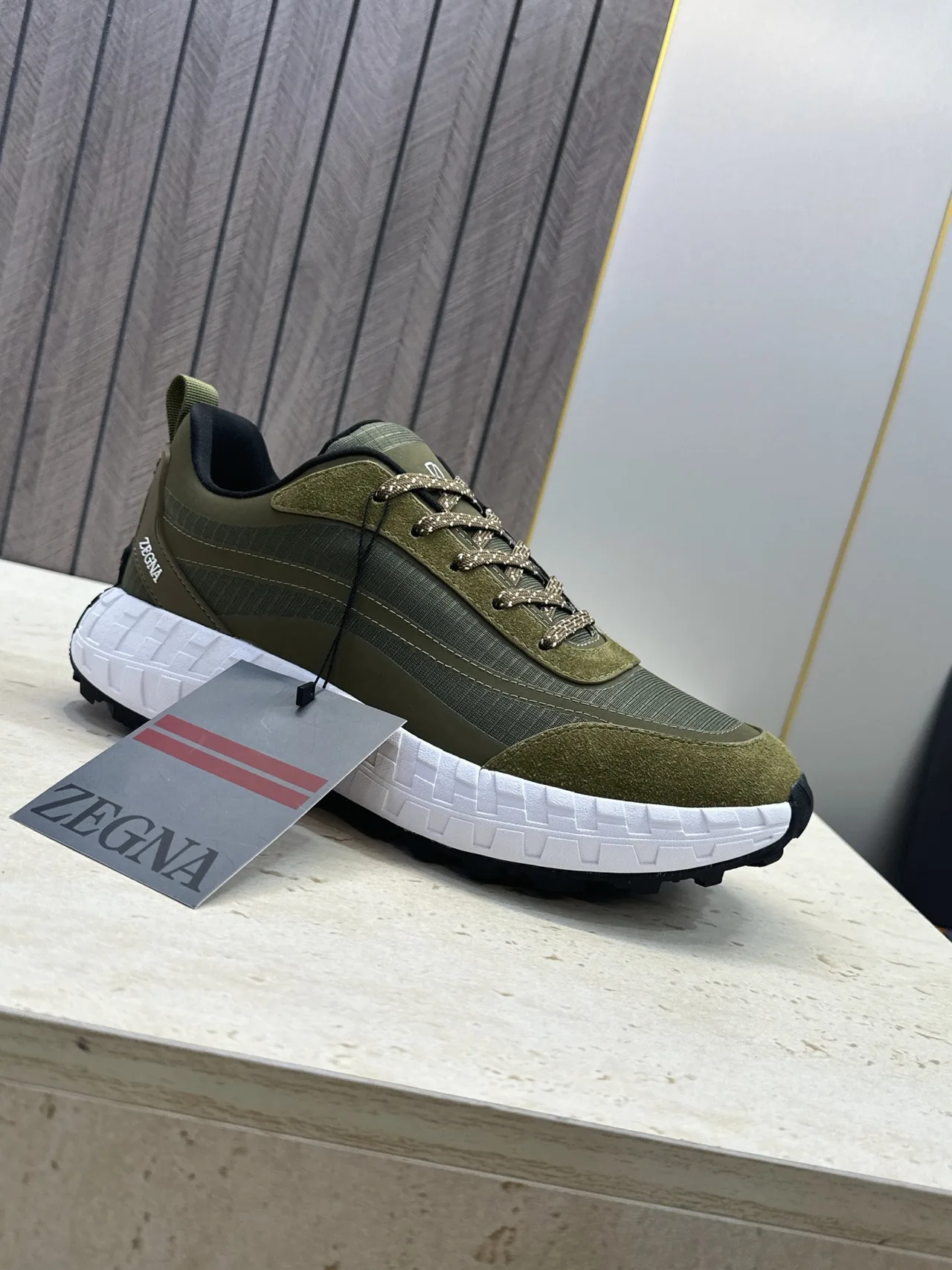 Zegna Sneakers in Green · view 6