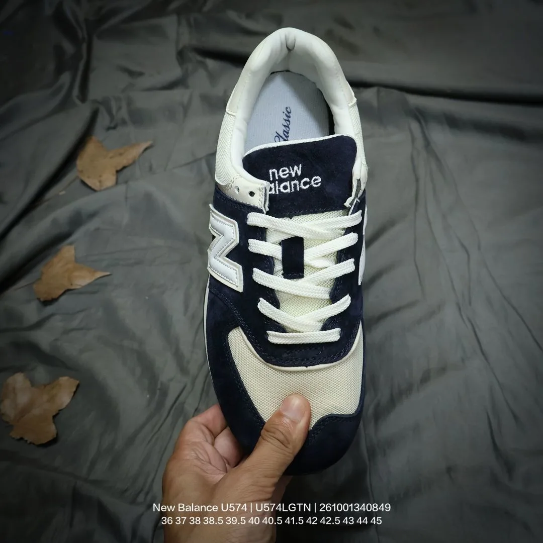 New Balance Suede-Look Sneakers in Blue · view 2