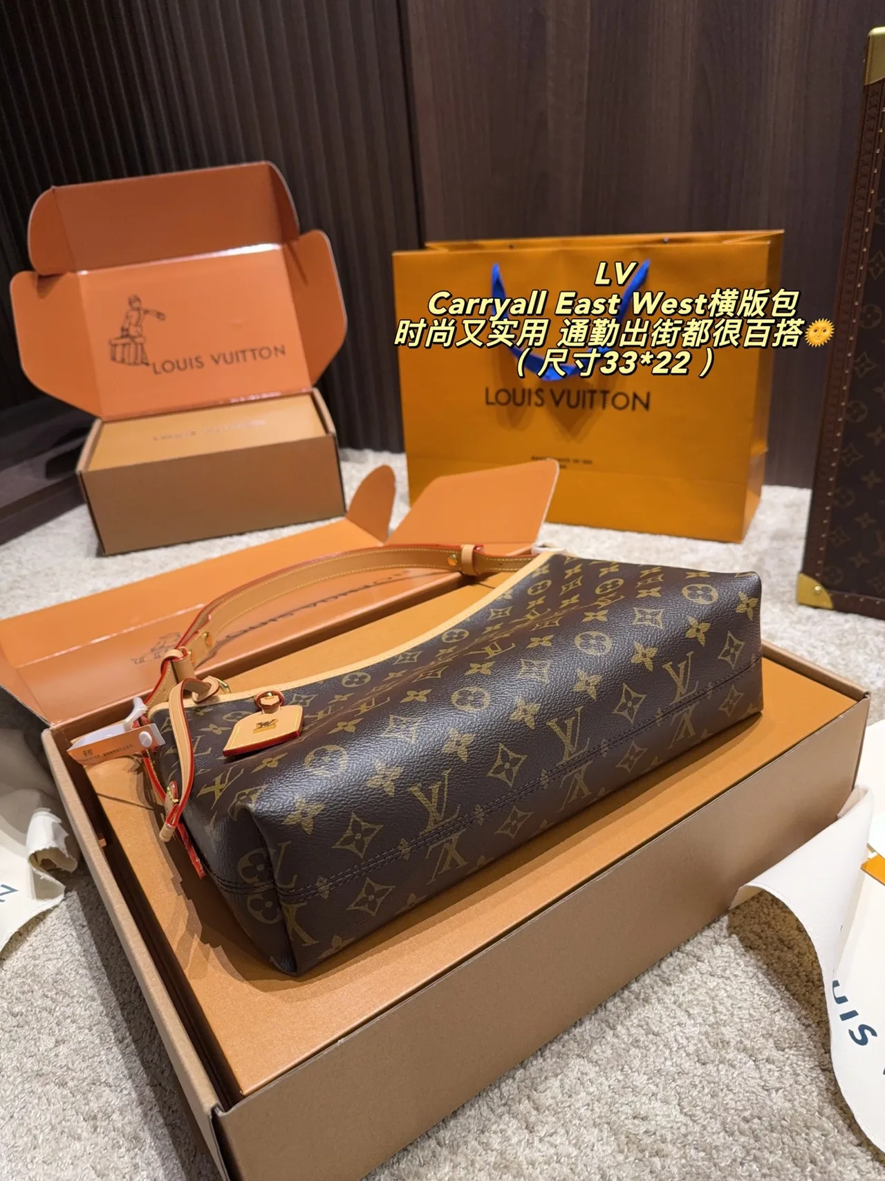 Louis Vuitton Shoulder Bag in Brown · view 3