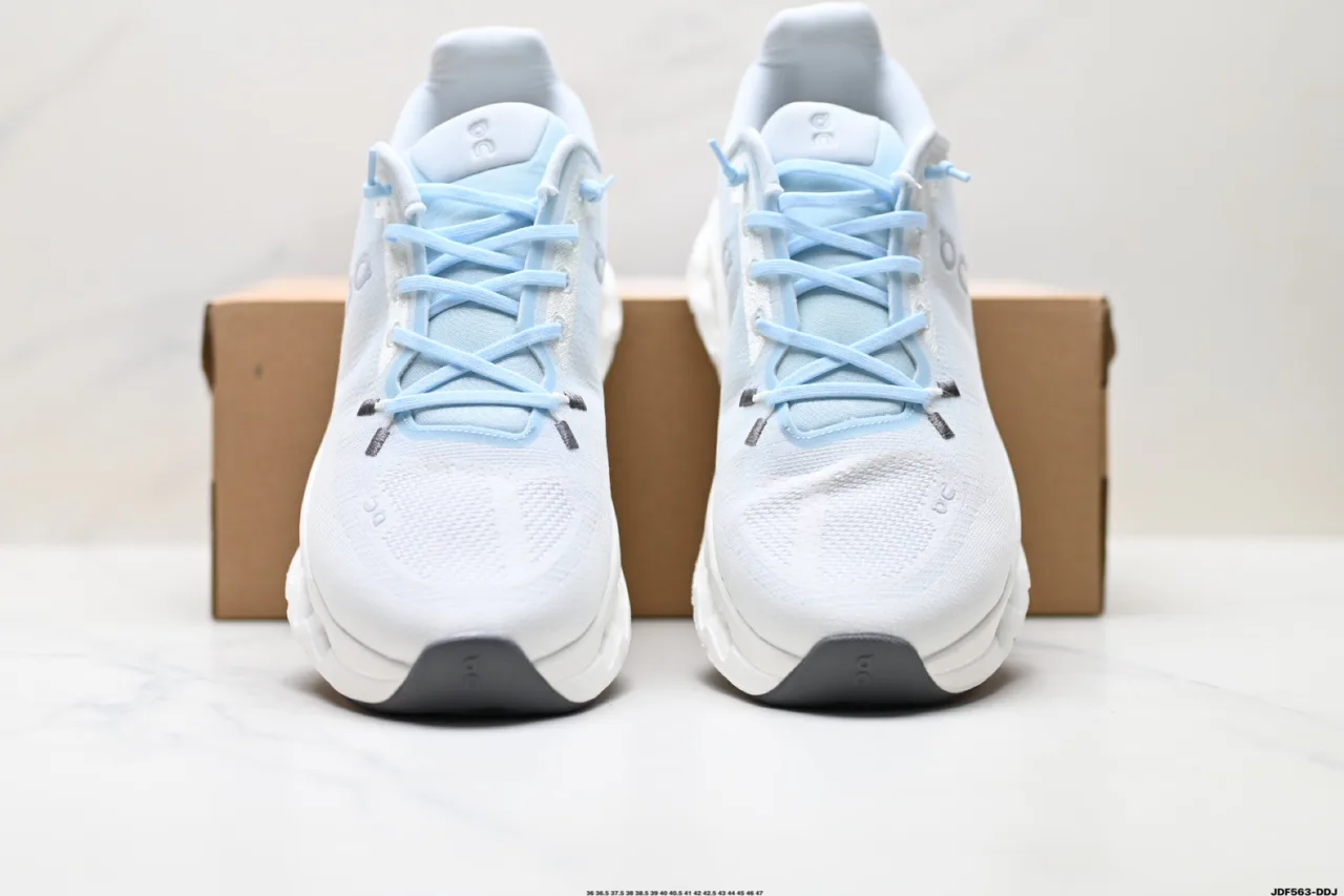 On Mesh-Upper Low-Top Sneakers in White · view 5