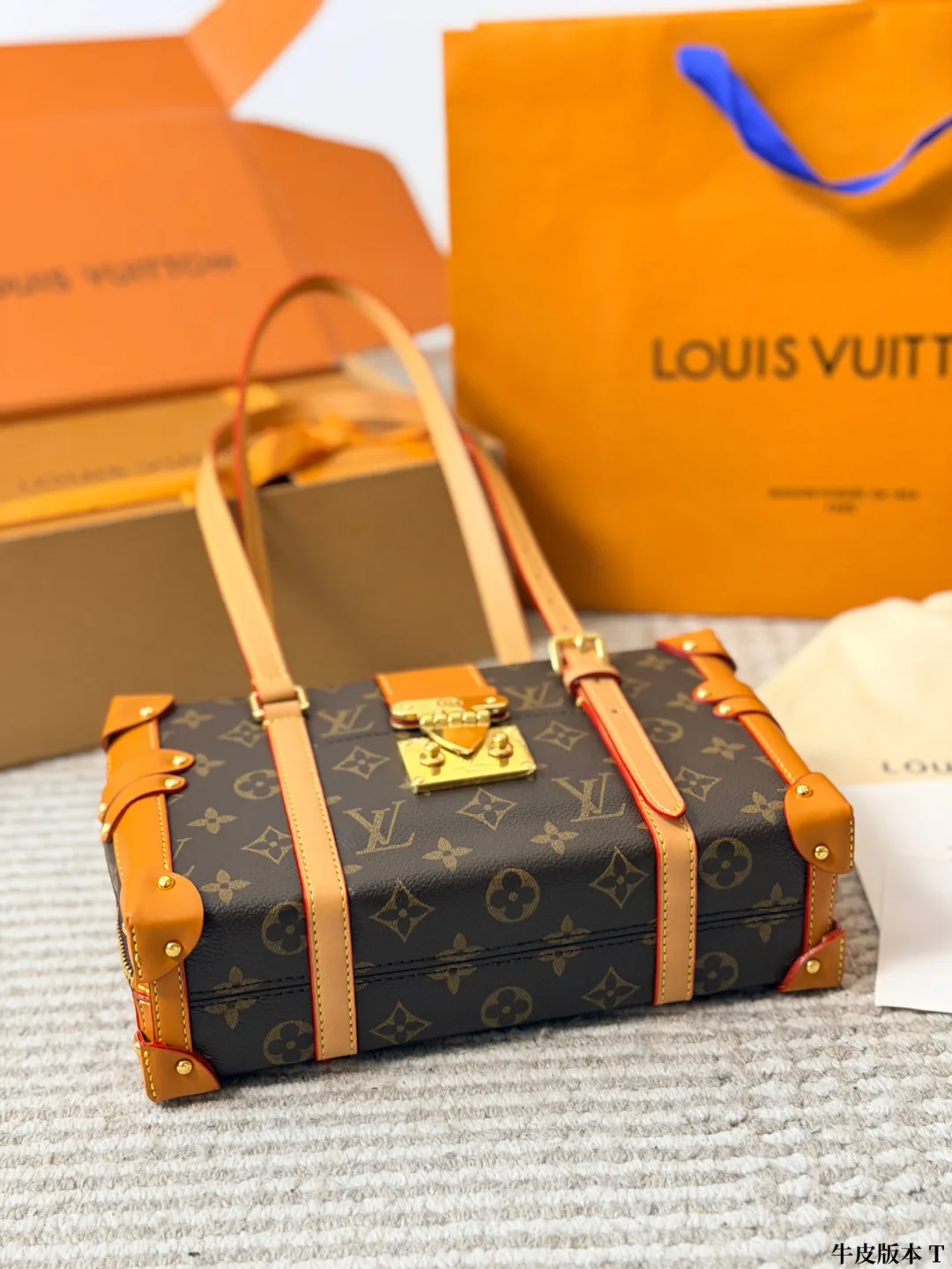 Louis Vuitton Cowhide Canvas Monogram Crossbody Bag in Brown · view 4