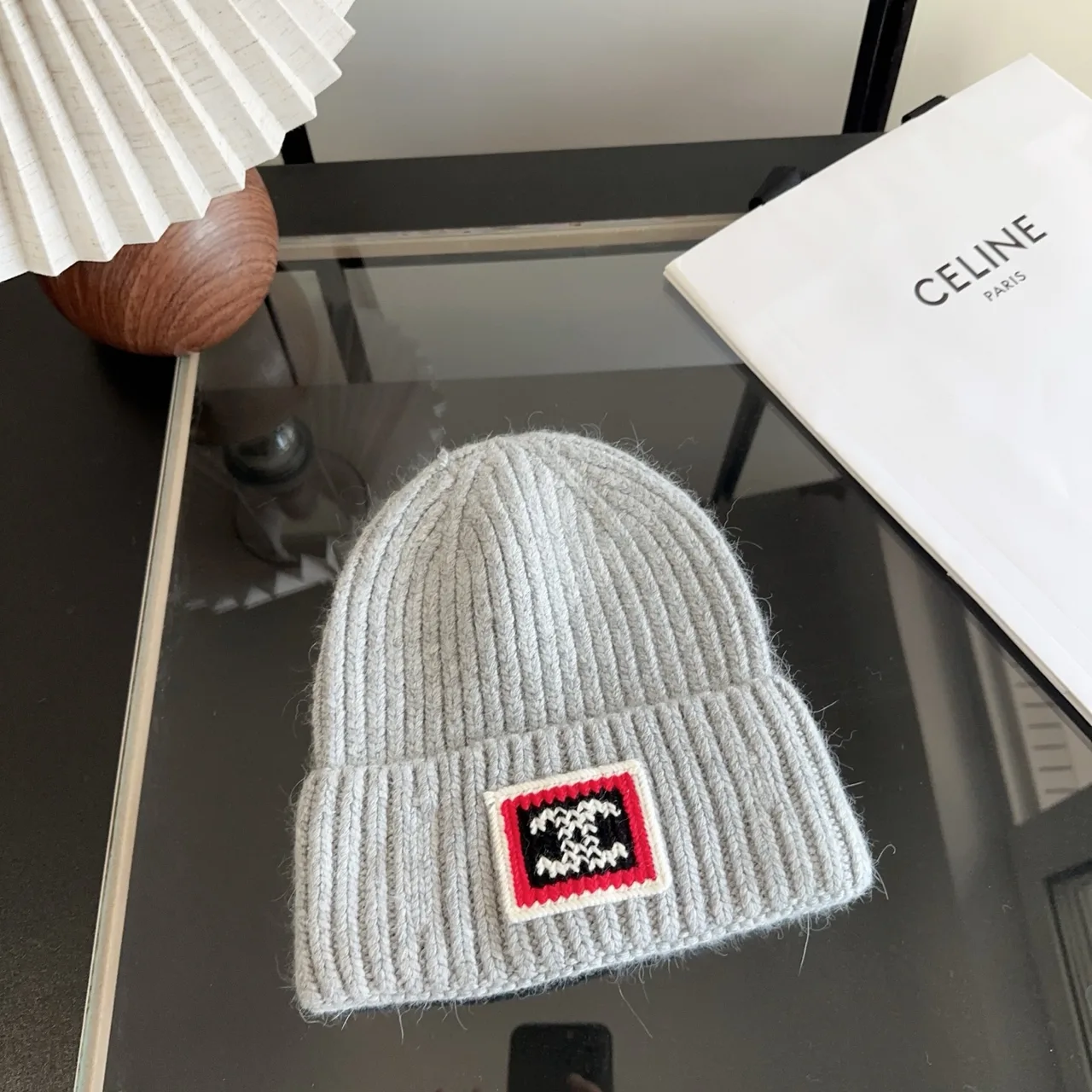 Celine Beanie in Grey · view 1