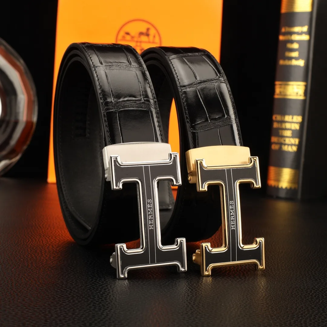 Hermes Automatic Belt in Black · view 8