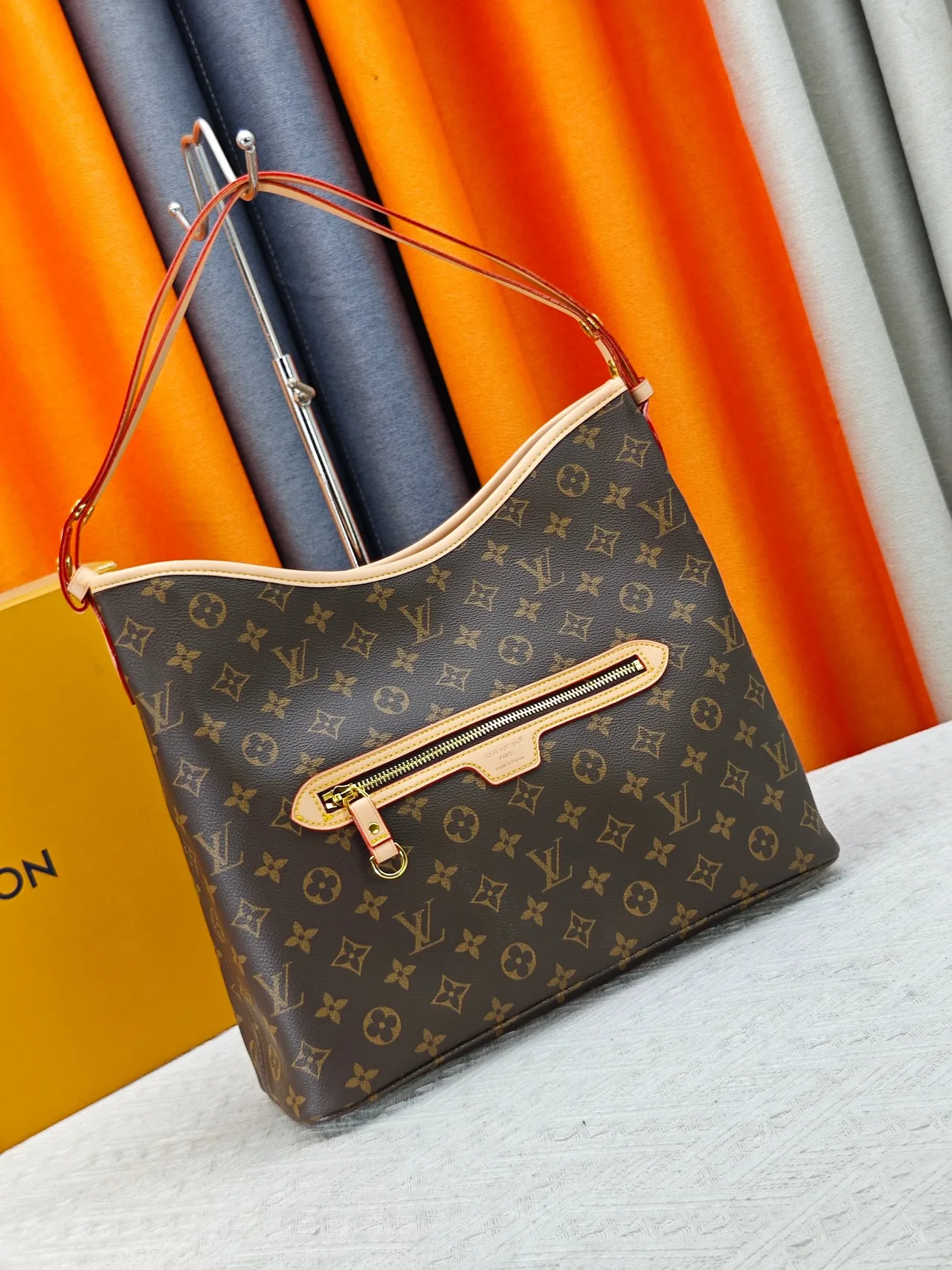 Louis Vuitton Canvas Shoulder Bag in Brown · view 2
