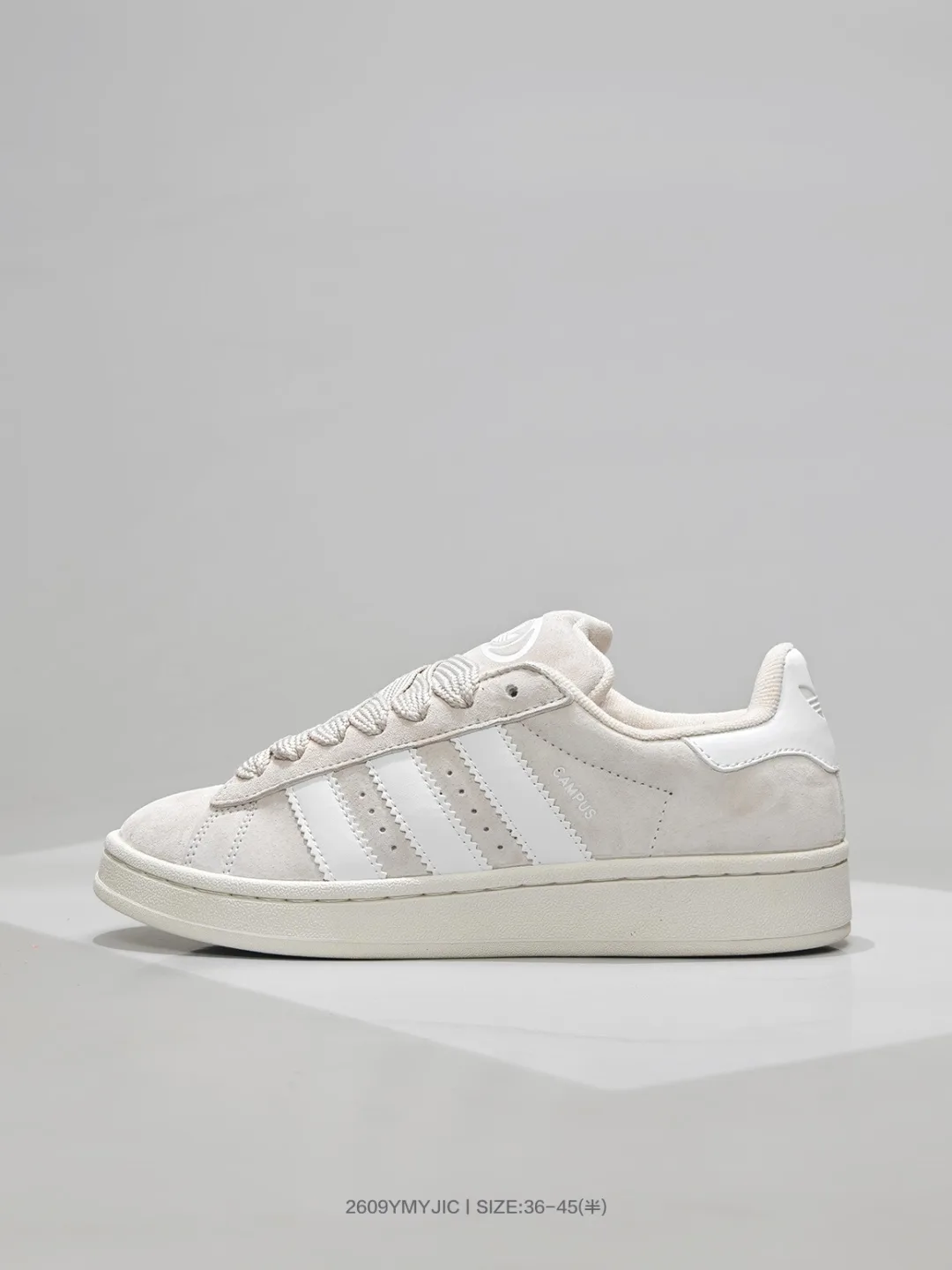 Adidas Campus sneakers in White & Grey & Cream & Black & Pink · view 1