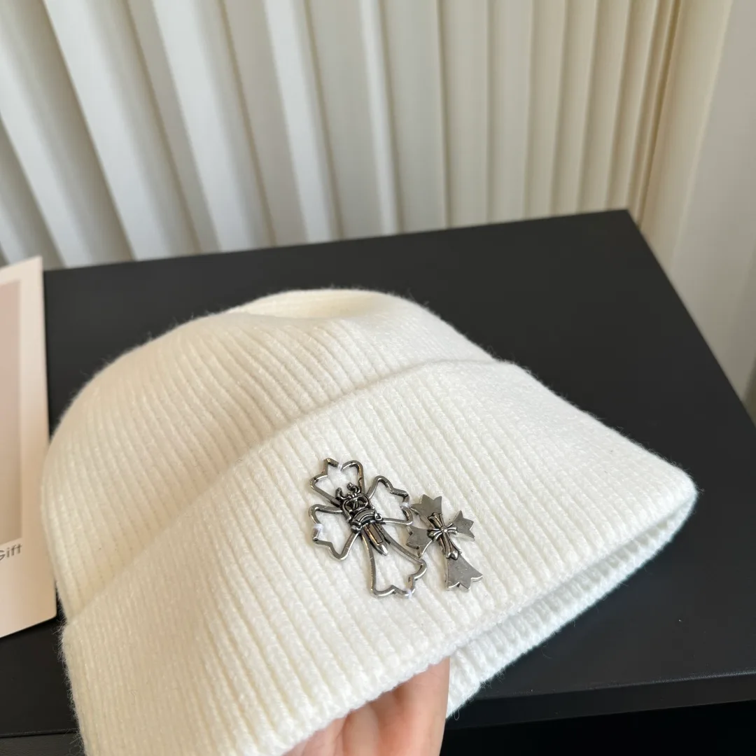 Chrome Hearts Beanie in White · view 5