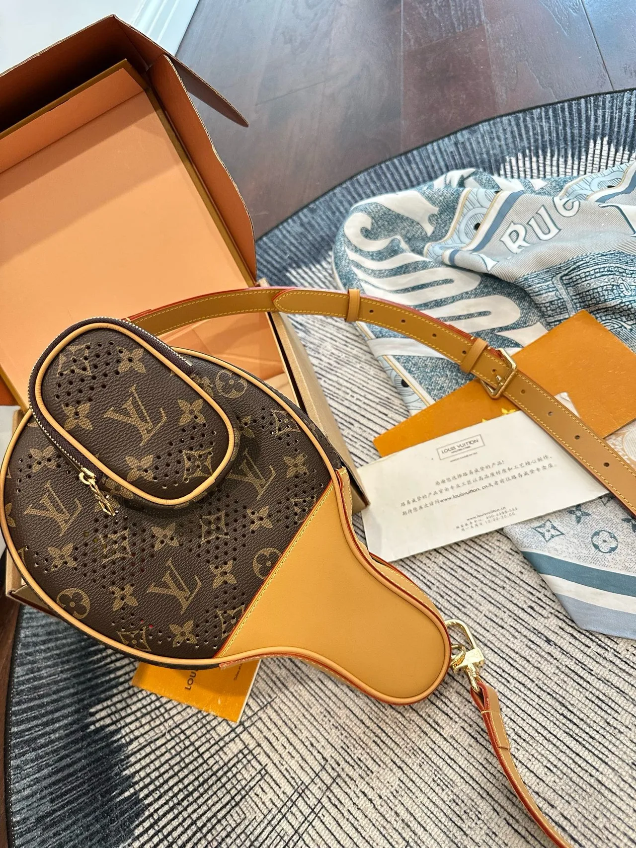 Louis Vuitton Canvas Round Backpack in Brown · view 5